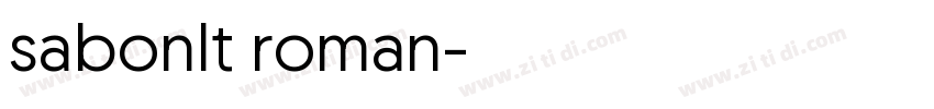 sabonlt roman字体转换